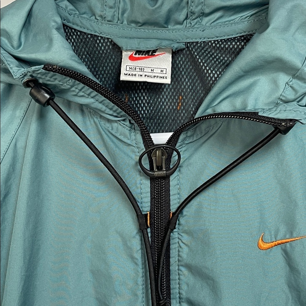 Vintage 1990s Nike aqua teal anorak windbreaker jacket - Picture 3 of 9